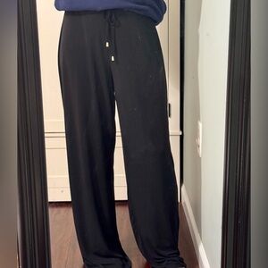 Jones New York Women’s Size S Black Wide-Leg Drawstring Pants